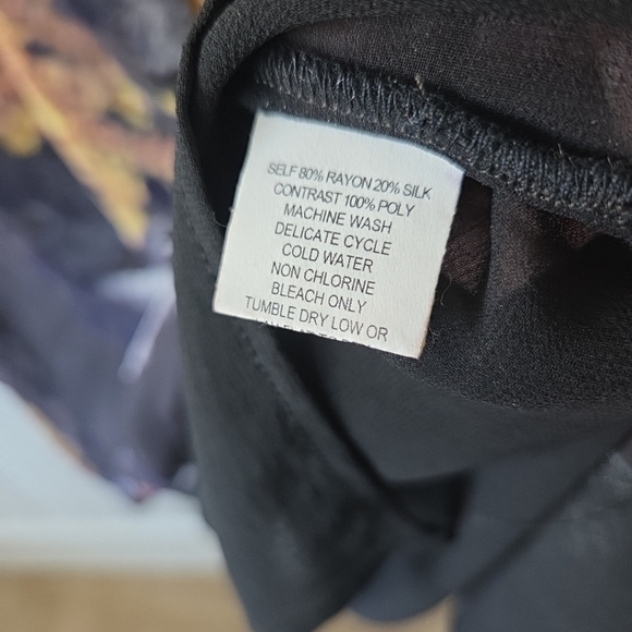 CITRON Santa Monica Silk Kimono Topper w/under Layer Top Plus Size 2X - Picture 3 of 6